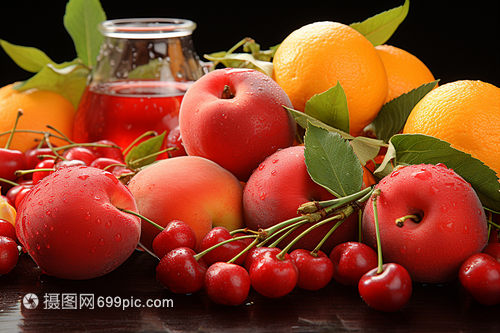 新鲜水果与蔬菜 餐桌上的健康守护者